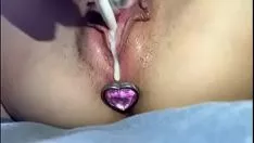 播放 安尿道玩具滴水暨