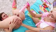 Play Clyster tribade flirt fast ass with dildo