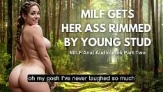 Play Milf enjoys outdoor rimming and pissing in the woods - milf anal audiobook part 2