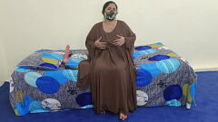 Play Naughty Muslim Niqab Wearing MILF Rides Dildo to Ecstasy