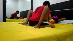 تشغيل وقح لاتينا في سن المراهقة لديها لقاء من المحرمات مع أخ غير شقيق - الحقيقي الاباحية الهواة